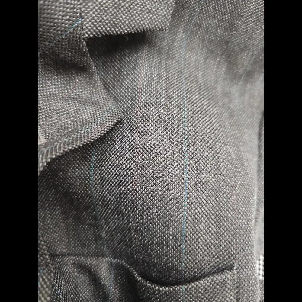 Andre Villard‎ Paris Men's Suit Jacket Gray Wool Pinstriped Lined 44L